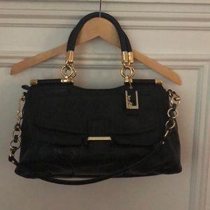 Coach Black leather handbag with strap